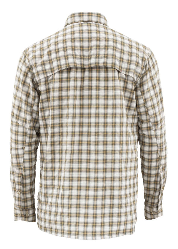 Simms Bugstopper LS Shirt Cork Plaid Back Simms Bugstopper LS Shirt Cork Plaid Back